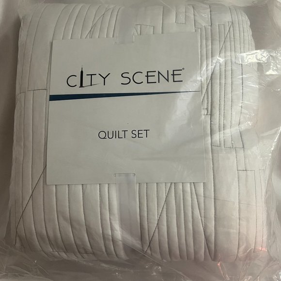 City Scene Bedding City Scene Tally Quilt Set 3pc 0 Cotton Super